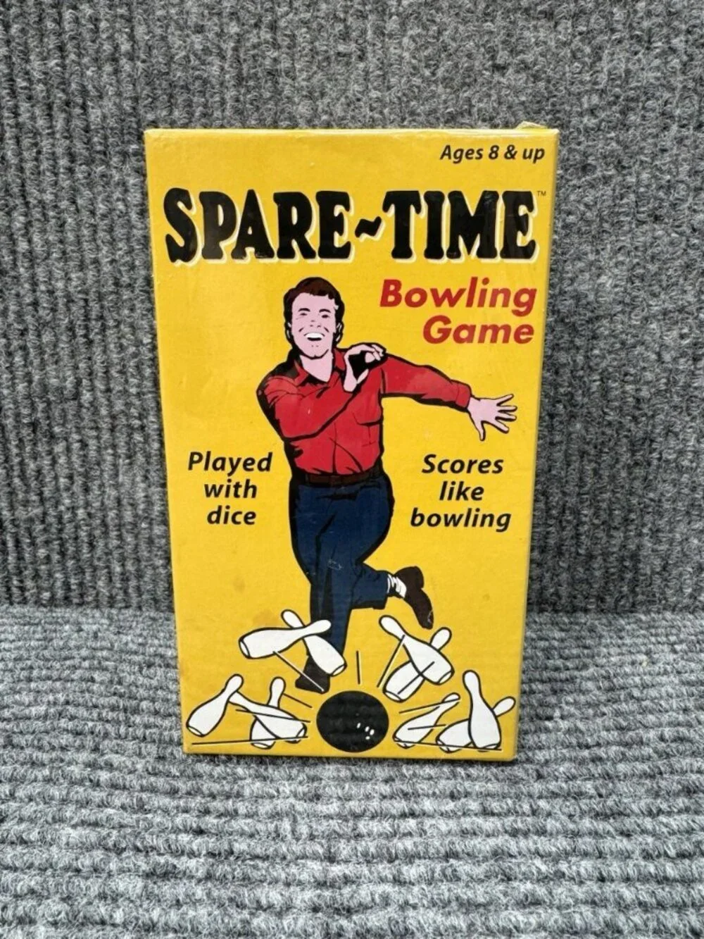 Spare-Time Bowling Dice Game 2003 Binary Arts Pin Dice Cup Brand Sealed/New VTG